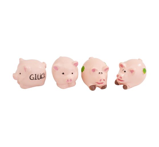 Mini-figurines VBS « Cochons porte-bonheur »