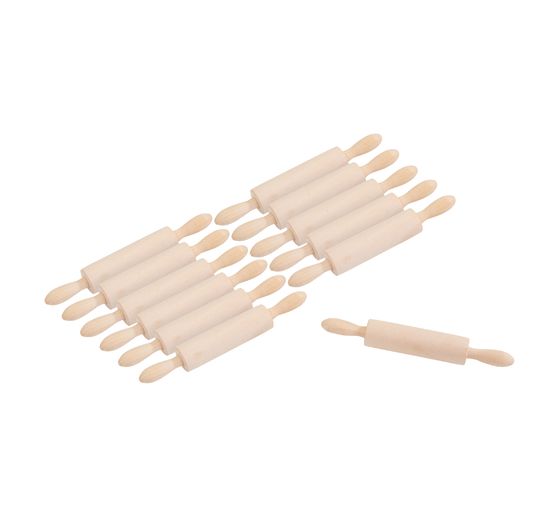 Mini-rouleaux à pâtisserie VBS , L 13,5 cm, 12 pc.
