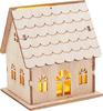 Kit de construction en bois VBS « Maison », éclairage LED inclus