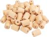 Perles en bois VBS XXL « Cylindres », 50 pc.