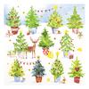Serviette « Arbres de Noël »