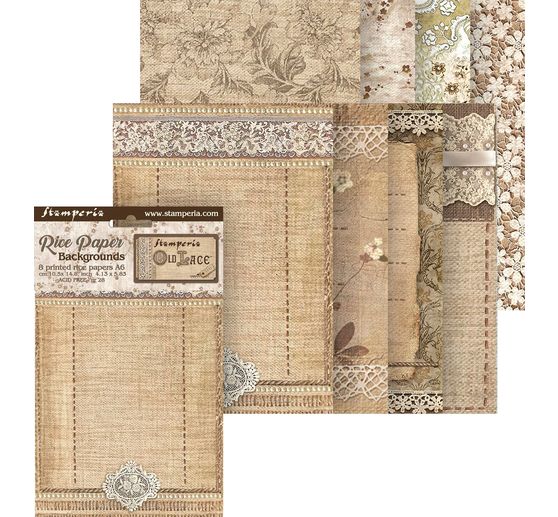 Soie de paille à motifs Backgrounds « Old Lace »