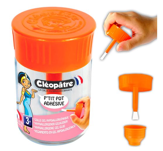 Colle hypoallergénique Cléopâtre « Adhésive », avec pinceau
