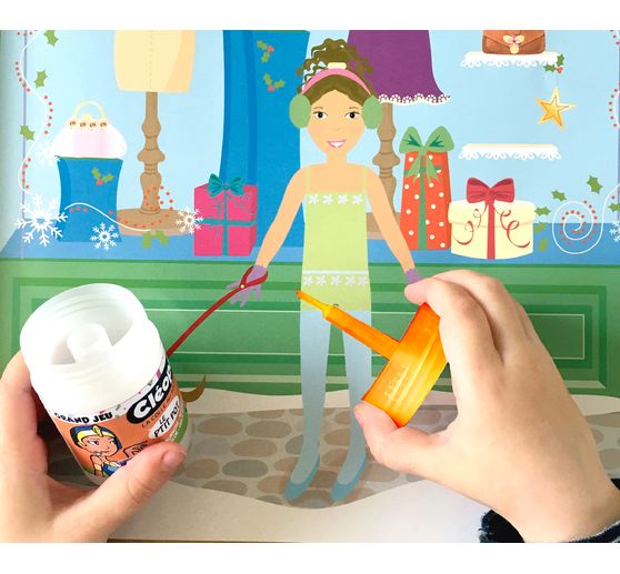 P'tit Pot de colle Cléopâtre, avec spatule intégrée, 35 g