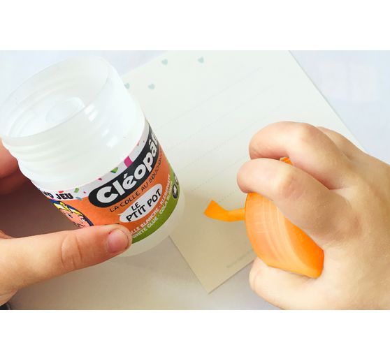 P'tit Pot de colle Cléopâtre, avec spatule intégrée, 35 g