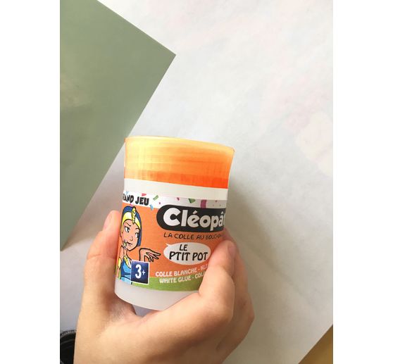 P'tit Pot de colle Cléopâtre, avec spatule intégrée, 35 g
