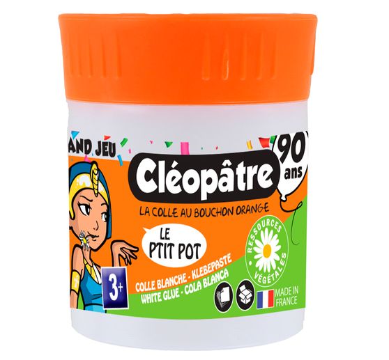 P'tit Pot de colle Cléopâtre, avec spatule intégrée, 35 g