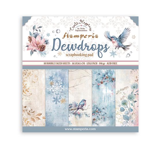 Scrapbook block "Dewdrops"