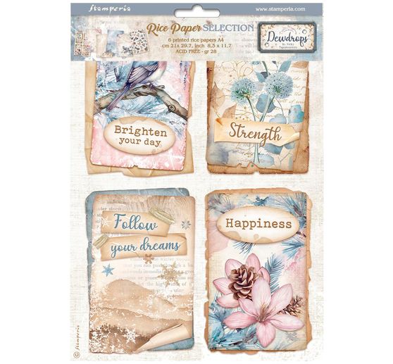 Assortiment de soies de paille à motifs « Dewdrops »