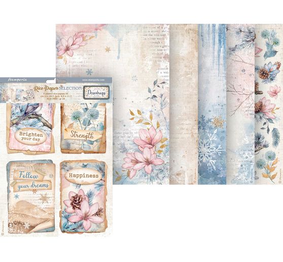 Assortiment de soies de paille à motifs « Dewdrops »