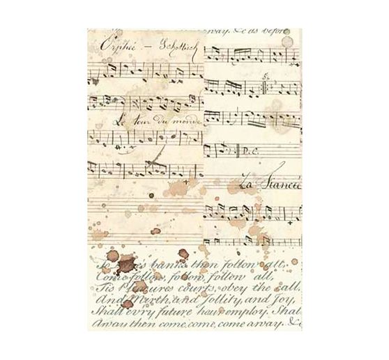 Soie de paille à motifs Backgrounds « Music »