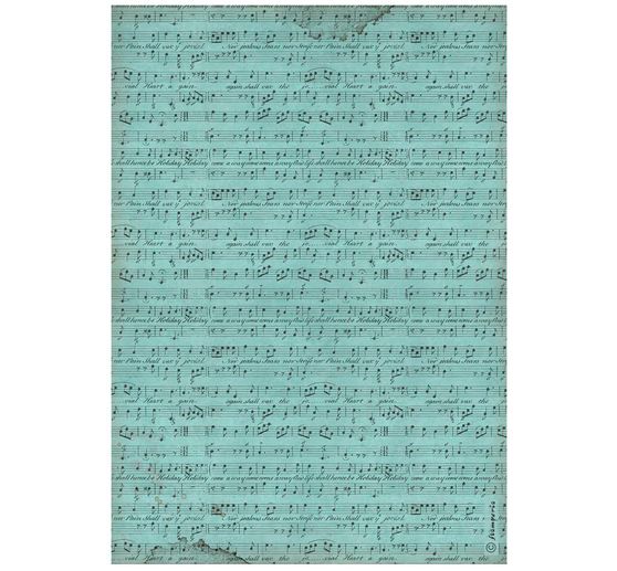 Soie de paille à motifs « Music - Background Score »