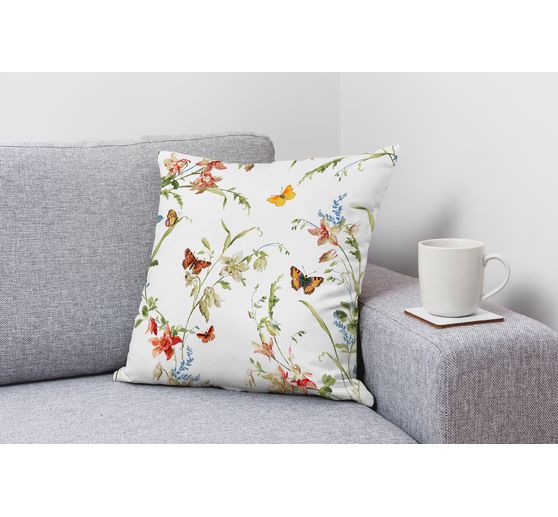 Tissu coton au mètre « Prairie aux papillons »