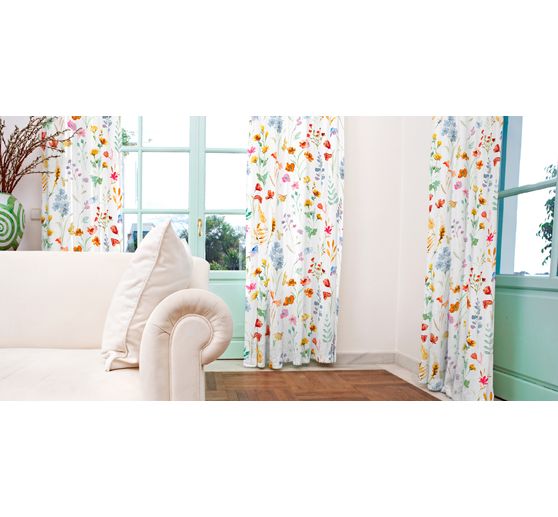 Tissu coton au mètre « Fleurs multicolores »