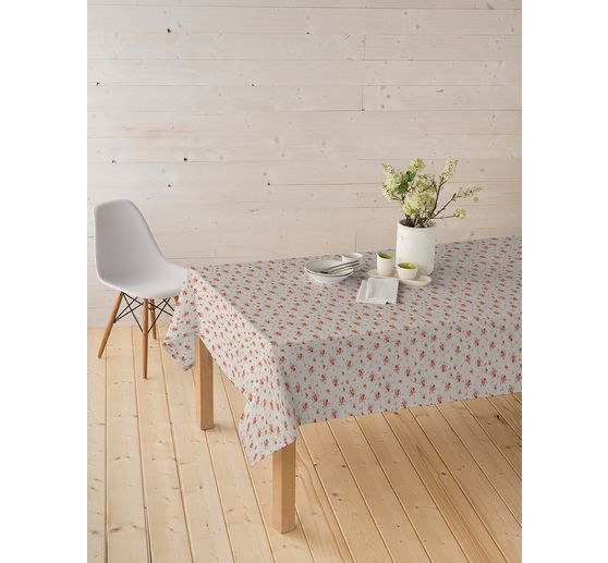 Tissu coton au mètre « Roses », enduction acrylique