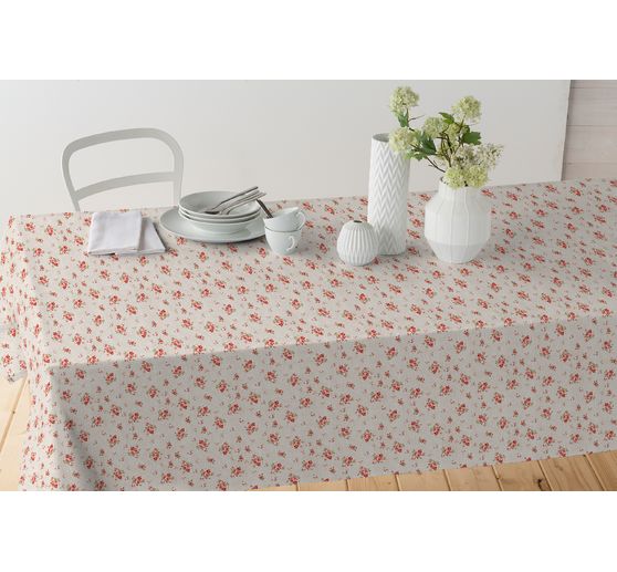 Tissu coton au mètre « Roses », enduction acrylique
