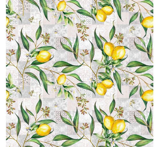 Tissu coton au mètre « Limonero », enduction acrylique