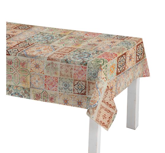 Tissu coton au mètre « Carrelages », enduction acrylique