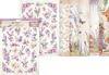 Assortiment de soies de paille à motifs « Lavande »