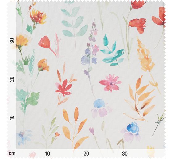 Tissu coton au mètre « Fleurs multicolores »