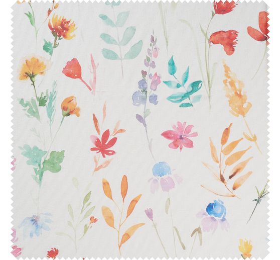 Tissu coton au mètre « Fleurs multicolores »