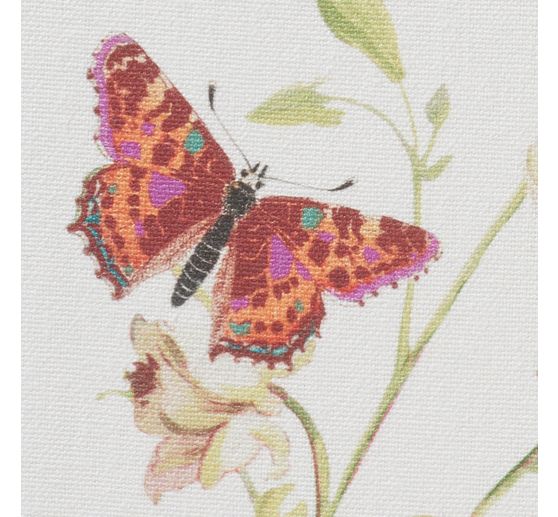 Tissu coton au mètre « Prairie aux papillons »