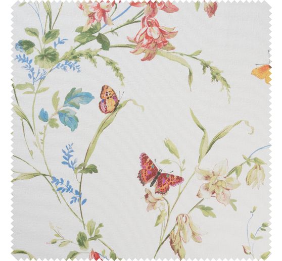 Tissu coton au mètre « Prairie aux papillons »