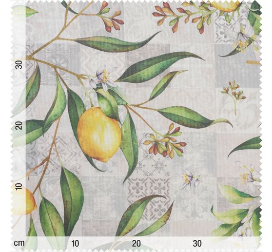 Tissu coton au mètre « Limonero », enduction acrylique