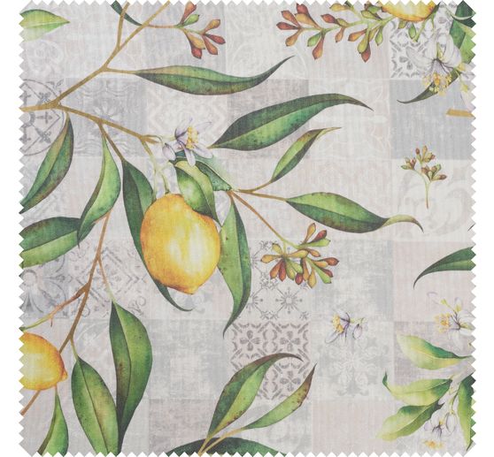 Tissu coton au mètre « Limonero », enduction acrylique