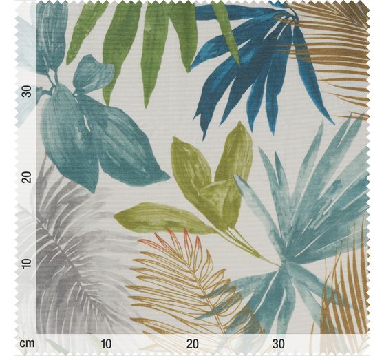 Tissu coton au mètre « Palmiers », enduction acrylique