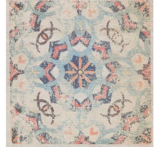 Tissu coton au mètre « Carrelages », enduction acrylique
