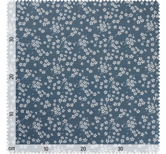 Tissu coton au mètre « Milflores », enduction acrylique