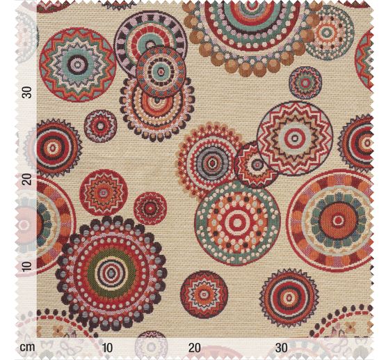 Tissu gobelin au mètre « Mandalas »