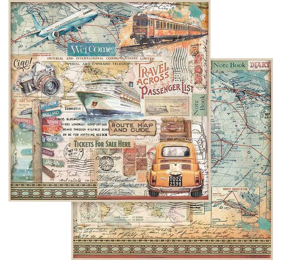 Bloc de scrapbooking "Art of Travelling"