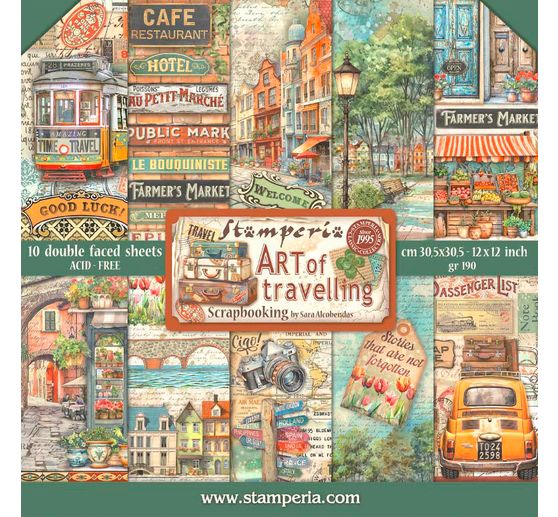 Bloc de scrapbooking "Art of Travelling"