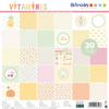 Bloc de papier scrapbooking « Vitamine »