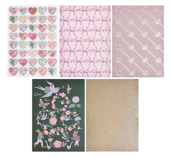 Bloc de papier de bricolage "La Vie En Rose"