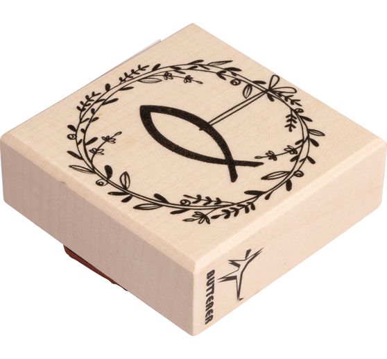 Tampon BUTTERER « Couronne de fête et poisson »