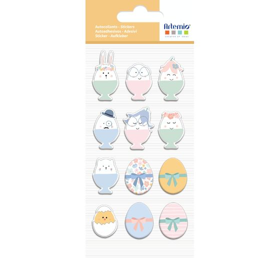 Puffy Sticker "Funny Eggs"