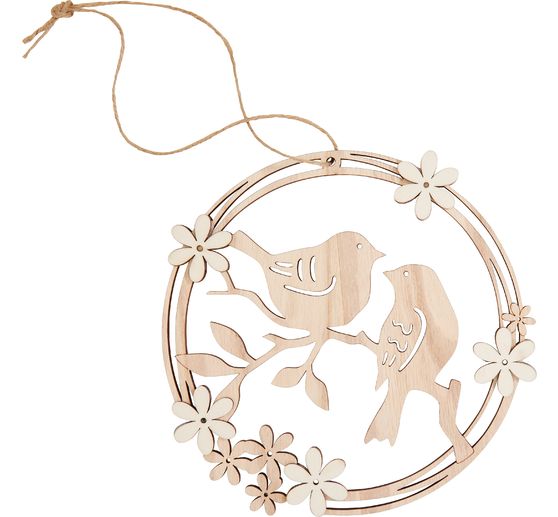 Couronne en bois VBS « Oiseaux »