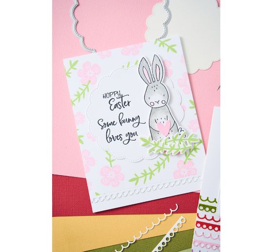 Sizzix Clear Stamps Set par Catherine Pooler "Bunny Bits & Blooms"
