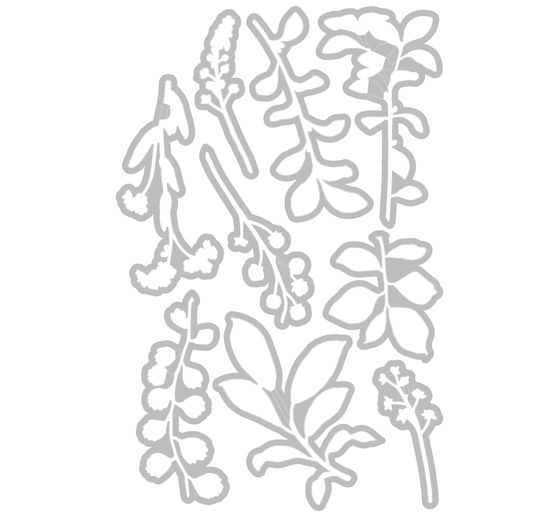 Sizzix Framelits Pochoir de découpe by 49 and Market "Fine Stems"