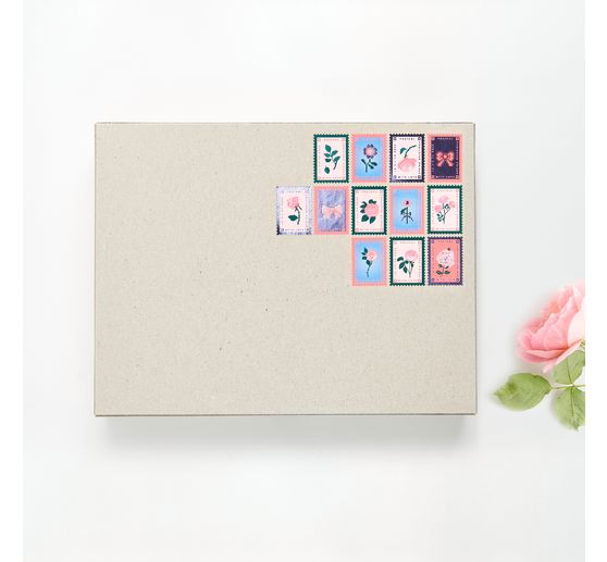 Rouleau d'autocollants "Timbres-poste"