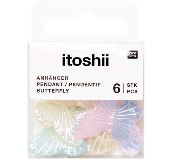 itoshii assortiments de perles "Papillons", Rainbow Pearl Mix