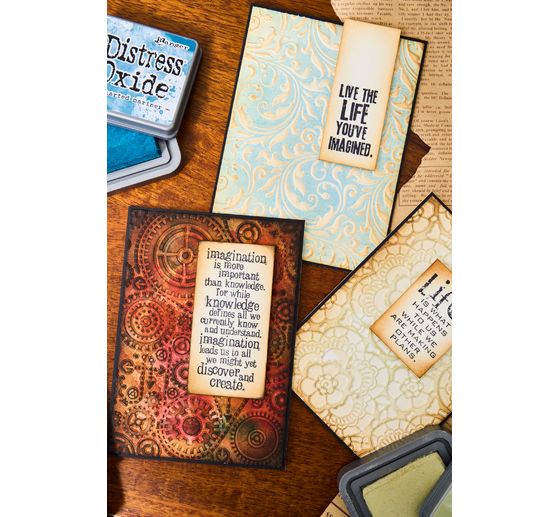 Sizzix Multi-Level Embossing template "Vault Flourish by Tim Holtz"
