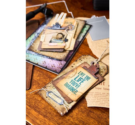 Sizzix Thinlits gabarit d'estampe "Vault Noteworthy by Tim Holtz"