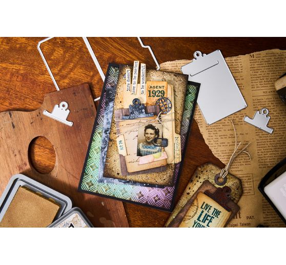 Sizzix Thinlits gabarit d'estampe "Vault Noteworthy by Tim Holtz"