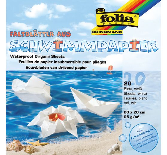 Papier origami résistant à l'eau