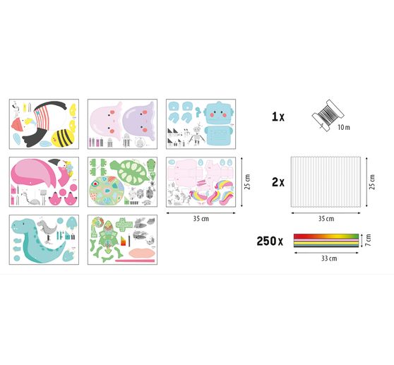 Kit pliage accordéon « Charming Friends »
