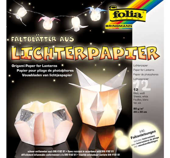 Origami light paper